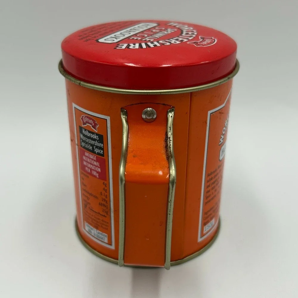 Colman's Worcestershire Sprinkle Spice Seasoning Shaker Jar, Handle, Lid, Sifter